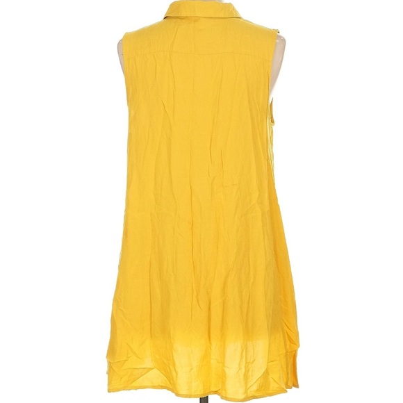 Catherine Malandrino Sunny Yellow Sleeveless Button Front Dress NWT - Picture 2 of 5